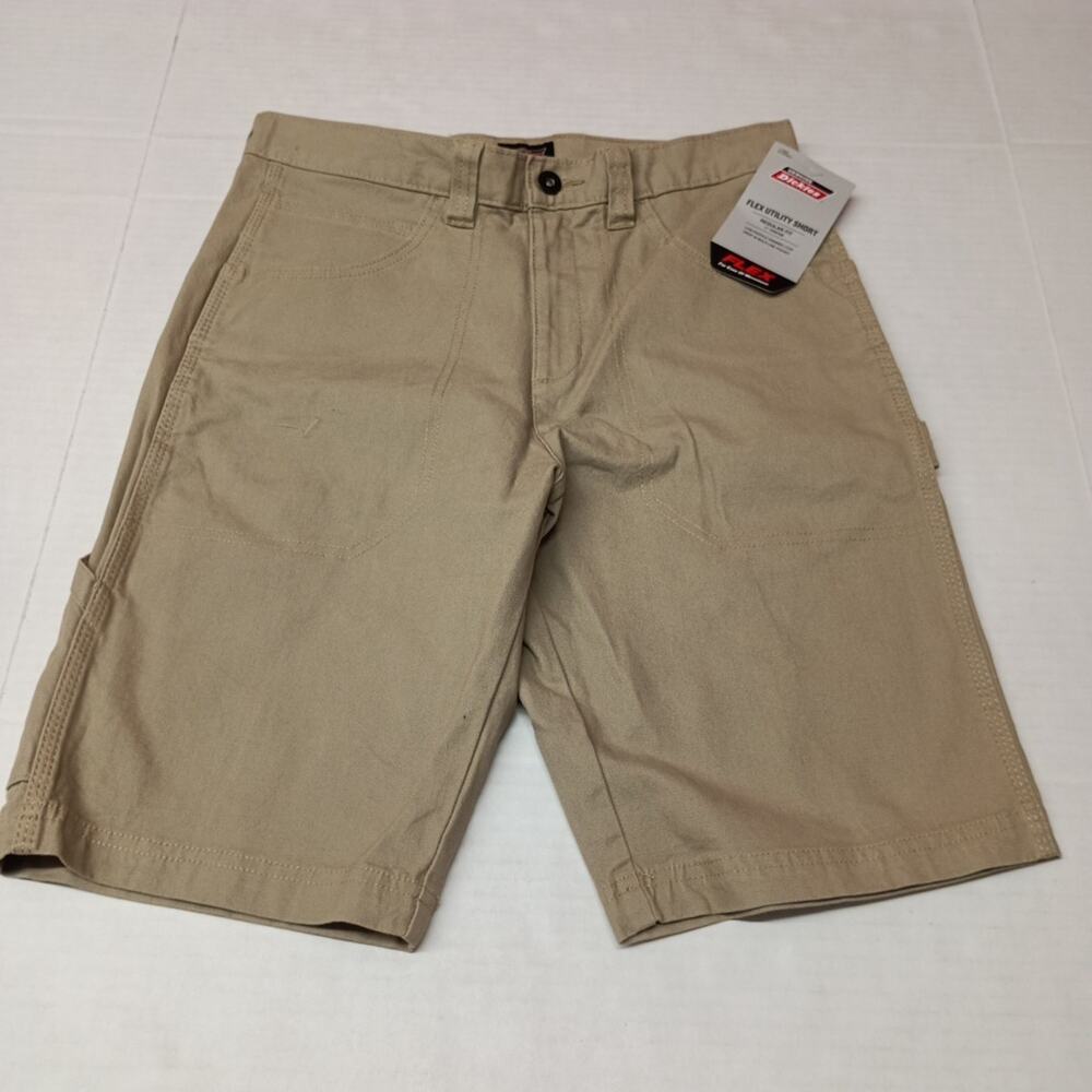 Dickies Men's Size 30 Regular 11” Ins Beige Work Shorts Flex